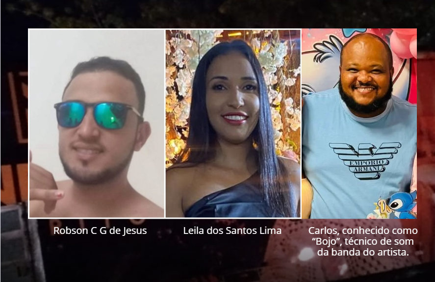 Três mortos em acidente com ônibus da banda de Netto Brito na BA-046
