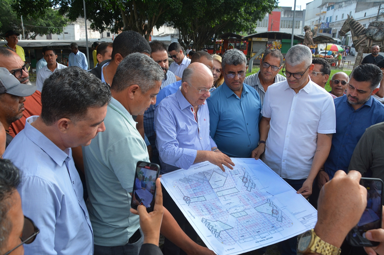 Praça do Tropeiro será totalmente revitalizada; obras já começaram em Feira de Santana