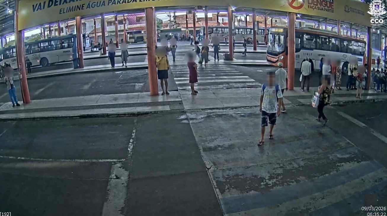 Câmeras de monitoramento do transporte público