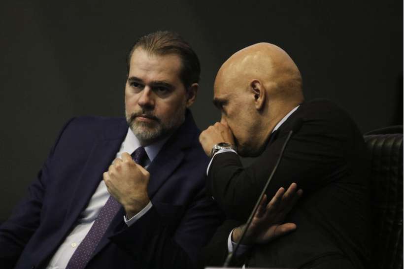Ministros Dias Toffoli e Alexandre de Moraes