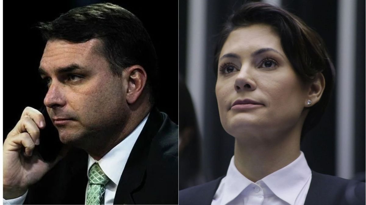 Michelle Bolsonaro durante evento político