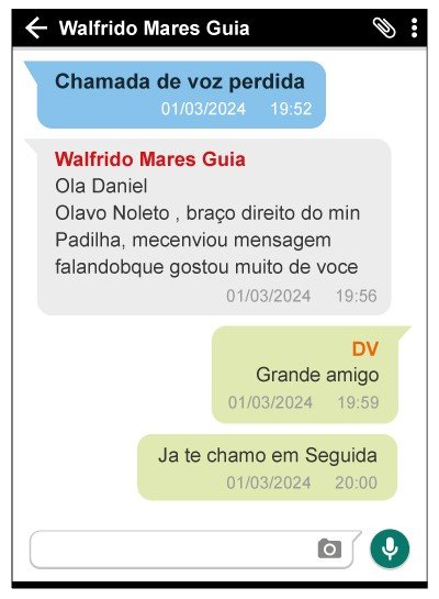 Segunda reprodução de conversas publicada pela Veja