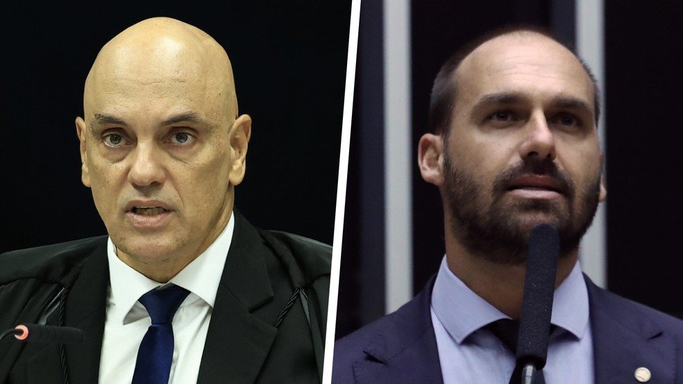 Moraes determina inclusão de Eduardo Bolsonaro no banco nacional de mandados de prisão